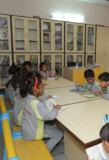 best cbse school library in Delhi
